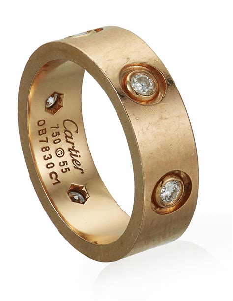 cartier ring price gold|cartier gold ring with diamond.